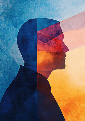 JPG 편집이미지 남자 실루엣 수채화 한명 상반신 성인 옆모습 파란색 주황색 사회 현재 성인남자한명만 이미지편집 편집실사 AI컴퓨터그래픽 AI콘텐츠 1 뷰포인트 컬러 컨셉 촬영기법 사람 CG 공동체 남자한명만 성인남자만 파일형식