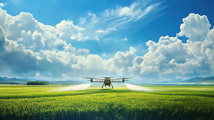 JPG 구름 편집이미지 밭 농업 하늘 논 사람없음 농작물 농약 농약치기 드론 미래산업 편집실사 AI포토 AI콘텐츠 자연요소 산업 CG 파일형식