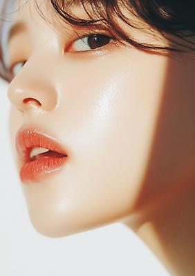 JPG 편집이미지 응시 여자 얼굴 한명 성인 뷰티 피부관리 광택 의료성형뷰티 성인여자한명만 편집실사 AI인물포토 AI콘텐츠 1 시선 사람 신체부위 CG 여자한명만 성인여자만 파일형식 AI포토