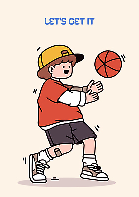 전신 남자 어린이 스포츠 일러스트 농구공 한명 소년 반창고 던지기 베이지색 캡모자 소년한명만 국내일러스트 일러캐릭터 AI파일 캐릭터 모자_잡화 1 컬러 공 모션 농구 사람 의료용품 남자한명만 소년만 파일형식 벡터