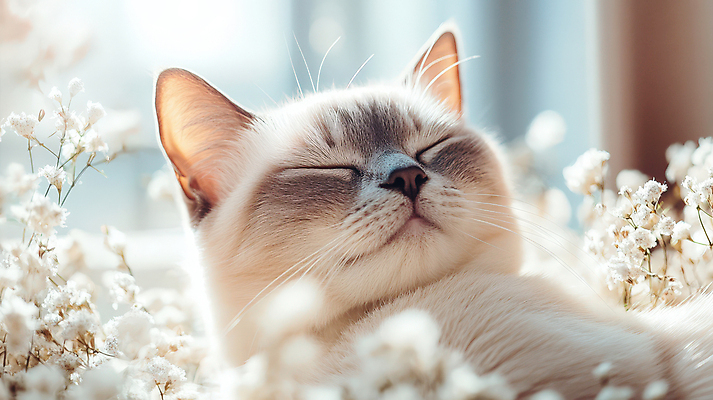 JPG 편집이미지 꽃밭 봄꽃 사람없음 햇빛 귀여움 고양이 잠 편집실사 AI포토 AI콘텐츠 꽃 컨셉 포유류 반려동물 태양 봄 CG 파일형식