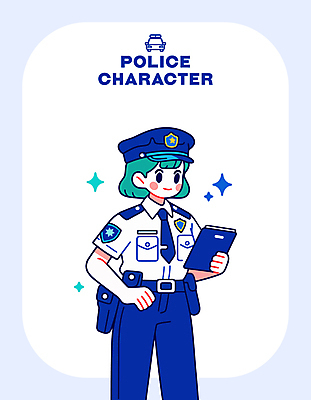 여자 허리손 일러스트 직업캐릭터 한명 미소 들기 성인 파란색 반짝임 다이어리 경찰복 여경 경찰모자 경찰차 성인여자한명만 일러캐릭터 AI파일 직업 캐릭터 모자_잡화 1 컬러 포즈 유니폼 모션 자동차 표정 사람 사무용품 경찰 여자한명만 성인여자만 파일형식 벡터