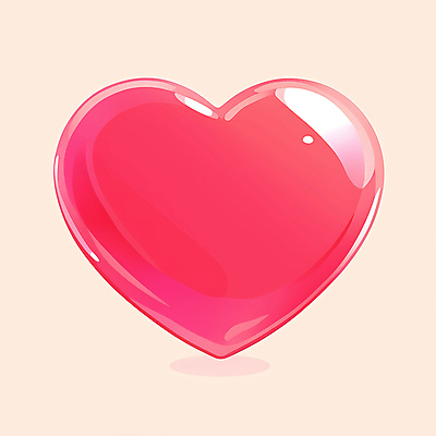 JPG 분홍색 일러스트 사랑 사람없음 빛 하트 광택 국내일러스트 AI일러스트 AI콘텐츠 모양 감정 컬러 파일형식