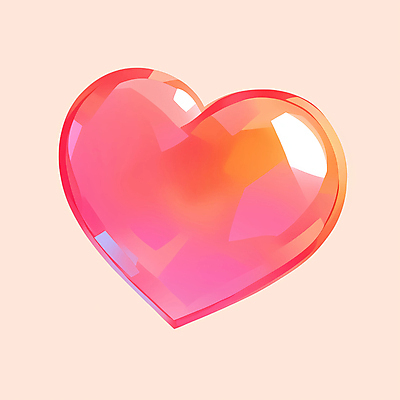 JPG 분홍색 일러스트 사랑 사람없음 빛 하트 광택 국내일러스트 AI일러스트 AI콘텐츠 모양 감정 컬러 파일형식
