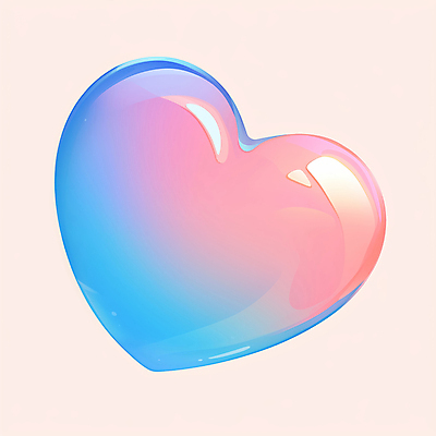 JPG 분홍색 일러스트 사랑 사람없음 빛 하트 광택 그라데이션 국내일러스트 AI일러스트 AI콘텐츠 모양 감정 컬러 파일형식