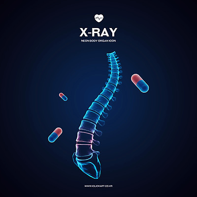 PSD 아이콘 과학 엑스레이 사람없음 파란색 3D아이콘 알약 3D 척추 네온 편집3D 컬러 의학 뼈 약 디지털합성 파일형식