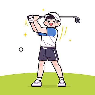 전신 모자 남자 어린이 일러스트 골프장 골프공 한명 미소 들기 소년 잔디 취미 반짝임 골프채 스윙 소년한명만 국내일러스트 AI파일 식물 1 잡화 포즈 골프 공 스포츠시설 모션 골프용품 표정 사람 남자한명만 소년만 파일형식 벡터