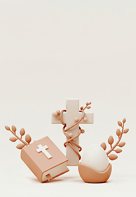 JPG 편집이미지 기독교 십자가 사람없음 갈색 3D 성경 덩굴 부활절계란 편집3D AI컴퓨터그래픽 AI콘텐츠 식물 종교 컬러 종교용품 부활절 계란 디지털합성 파일형식