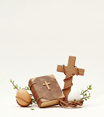 JPG 편집이미지 기독교 십자가 잎 사람없음 갈색 3D 성경 덩굴 부활절계란 편집3D AI컴퓨터그래픽 AI콘텐츠 식물 종교 컬러 종교용품 부활절 계란 디지털합성 파일형식