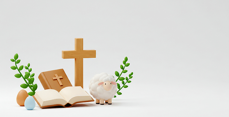 JPG 편집이미지 기독교 십자가 잎 사람없음 갈색 3D 성경 양 부활절계란 편집3D AI컴퓨터그래픽 AI콘텐츠 식물 종교 컬러 종교용품 포유류 부활절 계란 디지털합성 파일형식