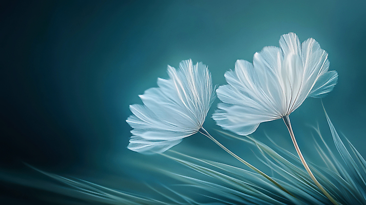 JPG 식물 편집이미지 꽃잎 꽃 추상 사람없음 흐름 풀잎 민트색 편집실사 AI포토 AI콘텐츠 컬러 컨셉 잎 무늬 풀_식물 CG 파일형식