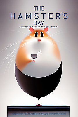 PSD 편집이미지 포스터 추상 잔 들기 사람없음 주황색 웨이브 햄스터 이미지편집 세계햄스터의날 식기 기념일 컬러 무늬 모션 반려동물 설치류 파일형식