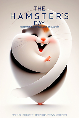 PSD 편집이미지 포스터 추상 사람없음 주황색 웨이브 햄스터 이미지편집 세계햄스터의날 기념일 컬러 무늬 반려동물 설치류 파일형식