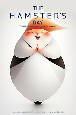 PSD 편집이미지 포스터 추상 미소 사람없음 주황색 웨이브 햄스터 손모으기 이미지편집 세계햄스터의날 기념일 컬러 무늬 표정 손짓 반려동물 설치류 파일형식