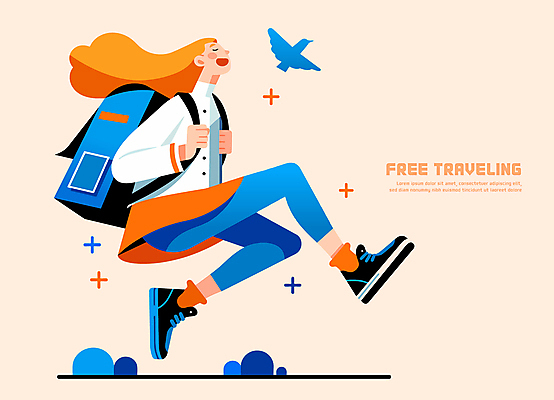 전신 모자 여자 행복 여행 일러스트 배낭 조류 한명 미소 성인 눈감음 점프 자유 잡기 즐거움 베이지색 혼자 성인여자한명만 국내일러스트 AI파일 동물 1 잡화 감정 컬러 컨셉 가방 모션 표정 사람 여자한명만 성인여자만 파일형식 벡터