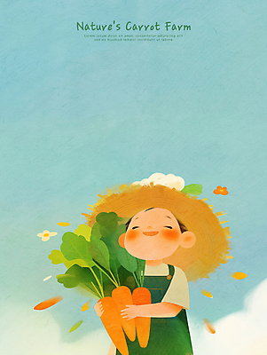 PSD 구름 남자 어린이 하늘색 일러스트 자연 하늘 한명 미소 들기 소년 상반신 농장 당근 농부 멜빵 친환경 밀짚모자 소년만 국내일러스트 자연요소 직업 모자_잡화 1 잡화 농업 모션 뿌리채소 표정 사람 파란색 환경 생태계 남자만 어린이만 파일형식