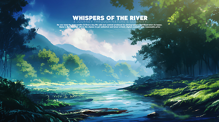 PSD 나무 구름 일러스트 자연 하늘 산 풍경 사람없음 강 평화 풀잎 숲속 국내일러스트 자연요소 식물 컨셉 잎 풀_식물 숲 생태계 파일형식