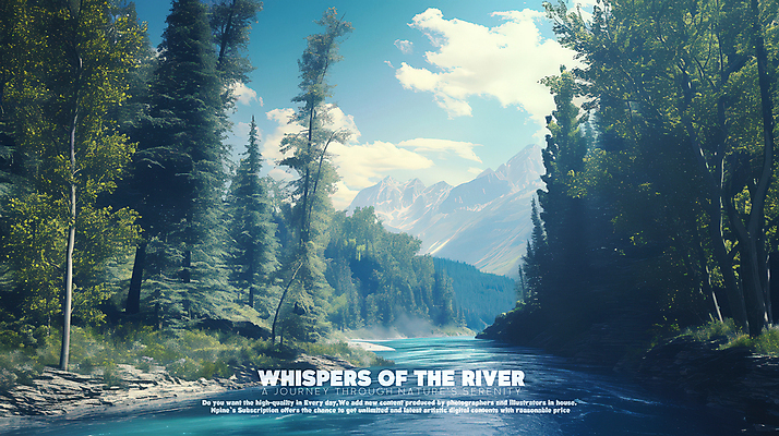 PSD 나무 구름 일러스트 자연 하늘 산 풍경 사람없음 강 평화 숲속 국내일러스트 자연요소 식물 컨셉 숲 생태계 파일형식