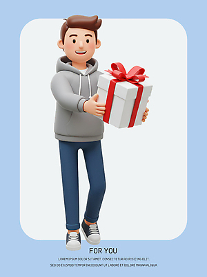 전신 PSD 편집이미지 남자 3D캐릭터 한명 웃음 들기 성인 선물상자 3D 즐거움 성인남자한명만 편집3D 캐릭터 1 감정 모션 표정 선물 사람 상자 디지털합성 남자한명만 성인남자만 파일형식
