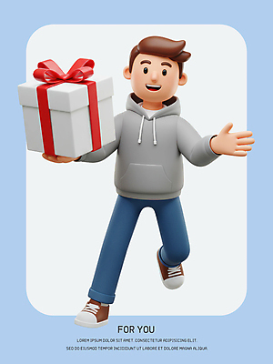 전신 PSD 편집이미지 남자 3D캐릭터 한명 웃음 들기 성인 선물상자 3D 손내밀기 즐거움 성인남자한명만 편집3D 캐릭터 1 감정 모션 표정 선물 사람 손짓 상자 디지털합성 남자한명만 성인남자만 파일형식