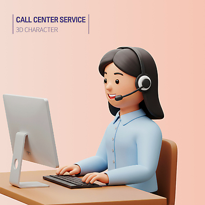 PSD 편집이미지 여자 3D캐릭터 직업캐릭터 한명 미소 앉기 상반신 성인 3D 모니터 헤드셋 키보드 상담원 고객 상담 텔레마케팅 다홍색 성인여자한명만 편집3D 직업 캐릭터 1 컬러 음향기기 모션 표정 사람 컴퓨터 헤드폰 사무원 서비스업 디지털합성 여자한명만 성인여자만 파일형식