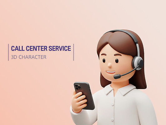 PSD 편집이미지 여자 3D캐릭터 직업캐릭터 한명 미소 들기 상반신 성인 스마트폰 3D 헤드셋 상담원 고객 상담 텔레마케팅 다홍색 성인여자한명만 편집3D 직업 캐릭터 1 컬러 음향기기 모션 표정 사람 핸드폰 스마트기기 헤드폰 사무원 서비스업 디지털합성 여자한명만 성인여자만 파일형식