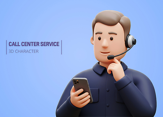 PSD 편집이미지 남자 하늘색 3D캐릭터 직업캐릭터 한명 미소 들기 상반신 성인 스마트폰 3D 헤드셋 상담원 고객 상담 텔레마케팅 성인남자한명만 편집3D 직업 캐릭터 1 음향기기 모션 표정 사람 파란색 핸드폰 스마트기기 헤드폰 사무원 서비스업 디지털합성 남자한명만 성인남자만 파일형식
