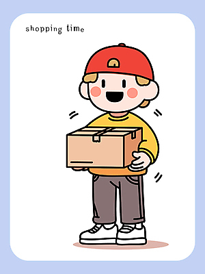 전신 모자 남자 일러스트 한명 웃음 들기 성인 라이프 쇼핑 걷기 배송 즐거움 택배 택배상자 성인남자한명만 국내일러스트 일러캐릭터 AI파일 캐릭터 1 잡화 감정 모션 표정 사람 생활 상자 운송업 남자한명만 성인남자만 파일형식 벡터