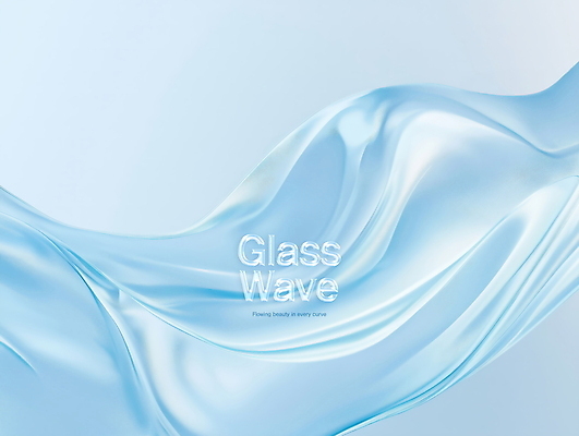 PSD 편집이미지 하늘색 곡선 유리 사람없음 웨이브 이미지편집 선 재질 파란색 파일형식