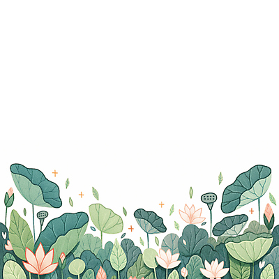 JPG 가로배너 일러스트 자연 연꽃 풍경 사람없음 초록색 평화 연잎 싱그러움 국내일러스트 AI일러스트 AI콘텐츠 배너 꽃 컬러 컨셉 잎 가로 생태계 파일형식