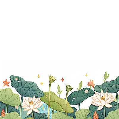 JPG 가로배너 일러스트 자연 연꽃 풍경 사람없음 초록색 평화 연잎 싱그러움 국내일러스트 AI일러스트 AI콘텐츠 배너 꽃 컬러 컨셉 잎 가로 생태계 파일형식