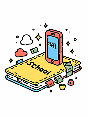 구름 일러스트 학교 기술 사람없음 책 반짝임 스마트폰 노란색 정보 인덱스 AI_인공지능 국내일러스트 디지털교과서 AI파일 자연요소 교육 컬러 모션 핸드폰 스마트기기 디지털 교과서 파일형식 벡터