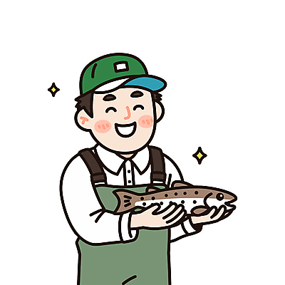 남자 일러스트 낚시 직업캐릭터 작업복 어류 어업 한명 웃음 들기 상반신 성인 반짝임 어부 멜빵 방수복 캡모자 성인남자한명만 일러캐릭터 AI파일 직업 캐릭터 모자_잡화 1 잡화 옷 산업 모션 레저 표정 사람 수중동물 남자한명만 성인남자만 파일형식 벡터