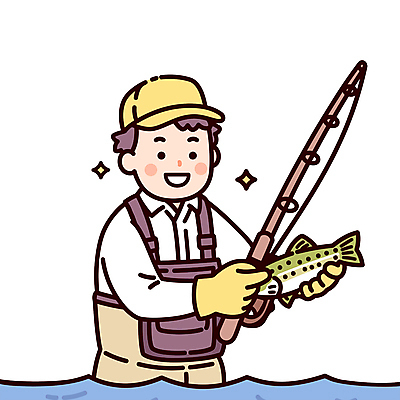 남자 바다 일러스트 낚시 직업캐릭터 작업복 어류 어업 한명 웃음 들기 상반신 성인 물 반짝임 낚싯대 어부 멜빵 방수복 캡모자 성인남자한명만 일러캐릭터 AI파일 자연요소 직업 캐릭터 모자_잡화 1 잡화 옷 산업 모션 레저 표정 사람 수중동물 낚시용품 남자한명만 성인남자만 파일형식 벡터
