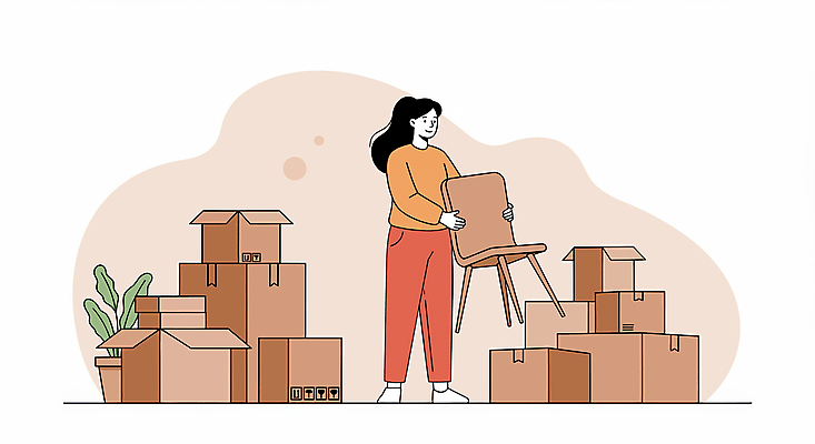 전신 PSD 식물 여자 화분 의자 일러스트 한명 들기 성인 상자 쌓기 운반 청소 정리 이삿짐 자취 성인여자한명만 포장이사 국내일러스트 1 가구 모션 사람 이사 여자한명만 성인여자만 파일형식