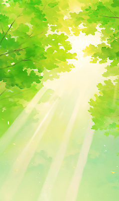 JPG 나무 일러스트 자연 따뜻함 사람없음 초록색 햇빛 태양 봄풍경 숲 화창 국내일러스트 AI일러스트 AI콘텐츠 자연요소 식물 컬러 날씨 풍경 봄 생태계 파일형식