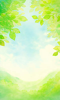JPG 구름 잎 일러스트 자연 하늘 산 따뜻함 사람없음 초록색 햇빛 봄풍경 숲 화창 국내일러스트 AI일러스트 AI콘텐츠 자연요소 식물 컬러 날씨 풍경 태양 봄 생태계 파일형식