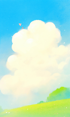 JPG 구름 하늘색 일러스트 자연 하늘 따뜻함 잔디 초원 사람없음 햇빛 봄풍경 풀 화창 국내일러스트 AI일러스트 AI콘텐츠 자연요소 식물 날씨 풍경 파란색 태양 봄 생태계 파일형식