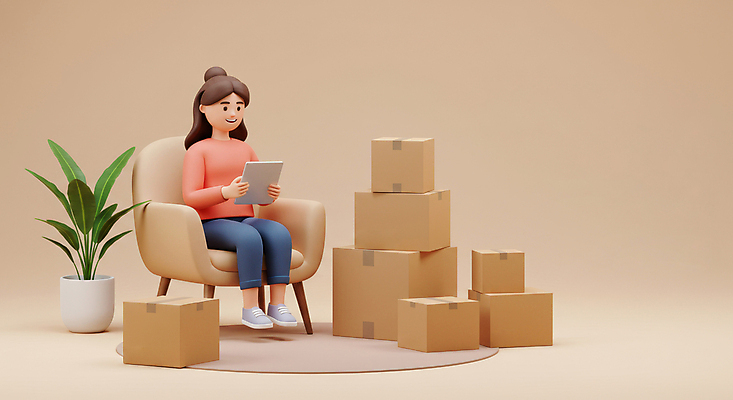 JPG 전신 식물 편집이미지 여자 화분 의자 한명 미소 들기 성인 태블릿 갈색 3D 쌓기 매트 이사 고민 정리 이삿짐 성인여자한명만 포장이사 편집3D AI컴퓨터그래픽 AI콘텐츠 1 감정 컬러 가구 모션 표정 사람 전자제품 스마트기기 디지털합성 여자한명만 성인여자만 파일형식