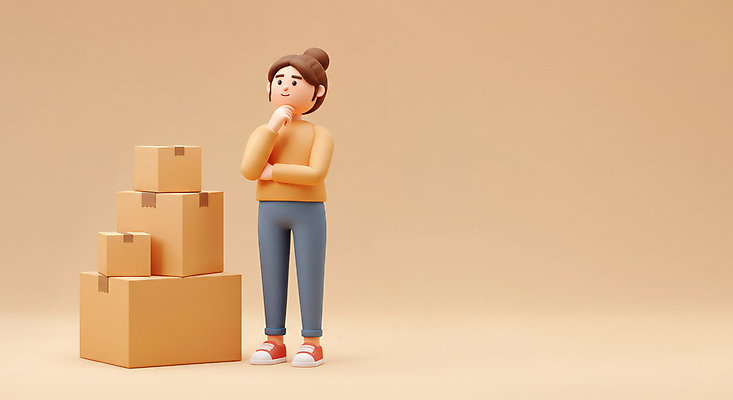 JPG 전신 편집이미지 여자 한명 미소 성인 갈색 3D 쌓기 턱괴기 이사 고민 정리 이삿짐 성인여자한명만 포장이사 편집3D AI컴퓨터그래픽 AI콘텐츠 1 감정 컬러 모션 표정 사람 디지털합성 여자한명만 성인여자만 파일형식