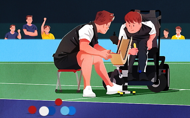 전신 PSD 여자 남자 의자 일러스트 공 응원 허리숙이기 들기 앉기 여러명 성인 파이팅 장애인 휠체어 성인만 보치아 국내일러스트 스포츠 가구 다수 모션 숙이기 사람 장애 파일형식