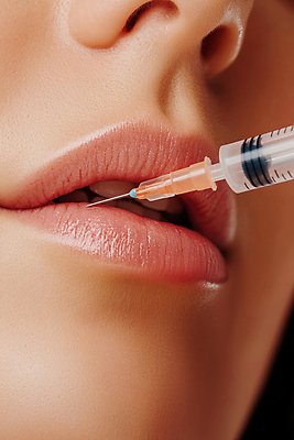 JPG 편집이미지 여자 의학 주사기 신체부위 뷰티 주름 성형수술 피부 입술 피부관리 의료성형뷰티 필러 편집실사 AI인물포토 AI콘텐츠 의료기기 사람 수술 CG 시술 파일형식 AI포토