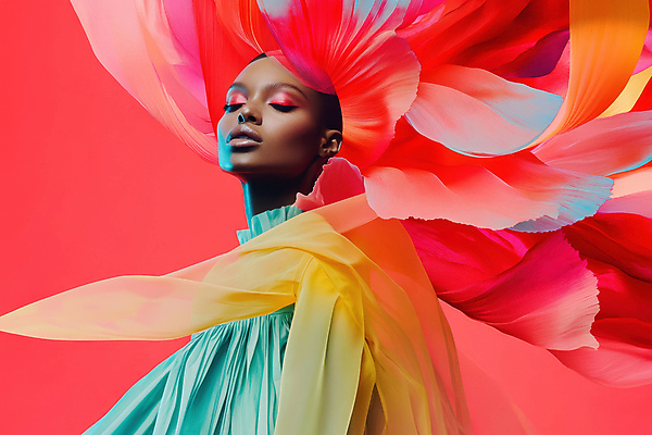 JPG 모델 편집이미지 여자 꽃잎 한명 성인 빨간색 뷰티 눈감음 화려 잡지 하이패션 의료성형뷰티 성인여자한명만 편집실사 AI인물포토 AI콘텐츠 1 패션 꽃 컬러 컨셉 모션 사람 간행물 CG 여자한명만 성인여자만 파일형식 AI포토