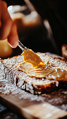 JPG 편집이미지 손 빵 사람없음 신체부위 갈색 잡기 잼 바르기 땅콩버터 슈가파우더 잼나이프 편집실사 AI인물포토 AI콘텐츠 음식 컬러 모션 사람 소스_음식 나이프 CG 파일형식 스프레드_음식 AI포토