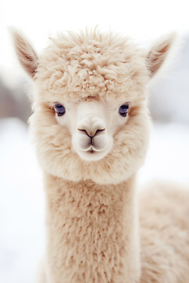 PSD 동물 편집이미지 자연 털 사람없음 귀여움 흰색 알파카 이미지편집 편집실사 컬러 컨셉 CG 생태계 파일형식