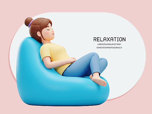 1 라이프스타일 생활용품 컨셉 모션 발 사람 생활 3D 잠 감각 디지털합성 여자한명만 성인여자만 파일형식 눈감음 편안함 기댐 라이프 전신 한명 여자 휴식 낮잠 맨발 편집이미지 PSD 앉기 빈백 성인여자한명만 성인 우먼라이프 편집3D