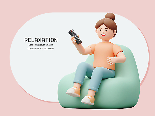 전신 PSD 편집이미지 우먼라이프 여자 휴식 한명 웃음 들기 앉기 성인 라이프 3D 리모컨 즐거움 성인여자한명만 빈백 편집3D 1 라이프스타일 감정 생활용품 컨셉 모션 표정 사람 생활 디지털합성 여자한명만 성인여자만 파일형식