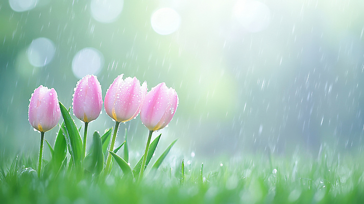 JPG 편집이미지 자연 잔디 사람없음 초록색 햇빛 봄풍경 튤립 봄비 빗방울 보케 편집실사 AI포토 AI콘텐츠 식물 꽃 컬러 풍경 태양 봄 비_날씨 CG 생태계 파일형식