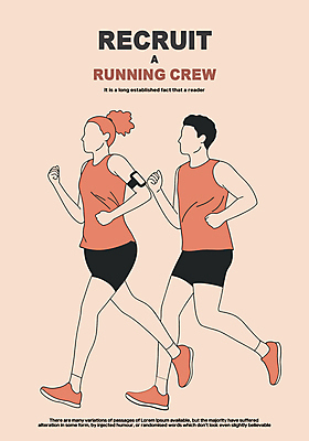 전신 여자 남자 포스터 분홍색 일러스트 성인 두명 운동복 달리기 운동 모임 모집 동호회 러닝 성인만 국내일러스트 일러캐릭터 AI파일 캐릭터 옷 컬러 모션 건강 사람 파일형식 벡터
