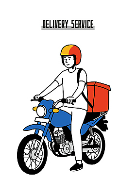 전신 남자 가방 일러스트 한명 성인 운전 오토바이 택배기사 낙서 승차 헬멧 배송 택배 성인남자한명만 일러캐릭터 AI파일 캐릭터 1 잡화 모션 사람 바이크 운송업 배달원 보호장비 남자한명만 성인남자만 파일형식 벡터